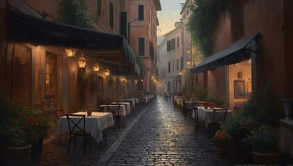 Fototapeta premium street in the town
