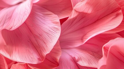 Macro detail of cyclamen petals, with a soft focus, pink natural floral background banner