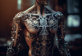 artificial_intelligence_in_the_body_of_an_old_mechani. Generative AI
