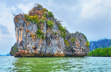 The rocks of Phang Nga Bay, Thailand