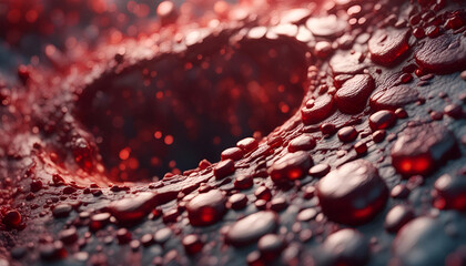 koronare Herz Erkrankung Verkalkung Kalk Ablagerungen Arterien Adern Blutbahnen Venen  Verfettung, Gesundheit Medizin, Behandlung, Volkskrankheit, mikroskopisch Zellen Wissenschaft, Forschung, human