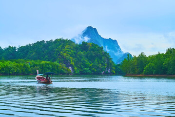 Fototapeta na wymiar The rocks and forests of Ao Phang Nga National Park, Thailand