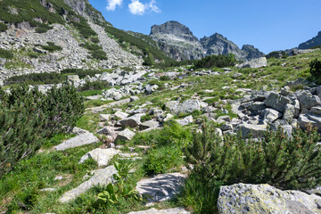 Landscape of Rila Mountain near Malyovitsa hut, Bulgaria