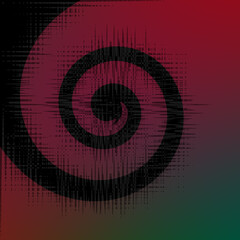 Abstract psychedelic swirl shape background image.