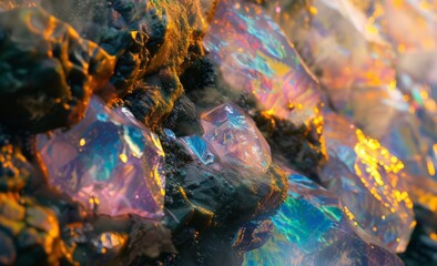 Precious opal texture