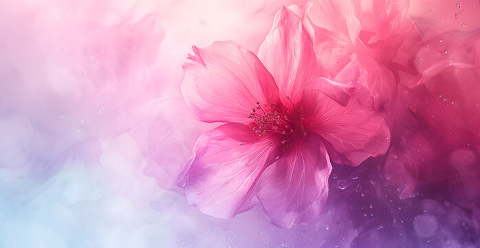watercolour floral on white background , high render, soft color, highly detailed, professional color grading