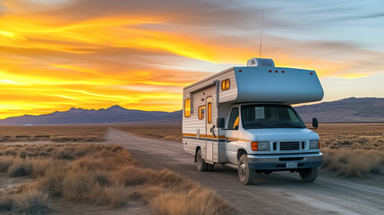 Campvan on the road