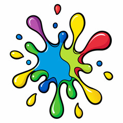 Obraz premium illustration of a splash of paint