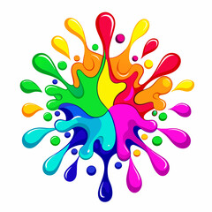 illustration of a splash of paint