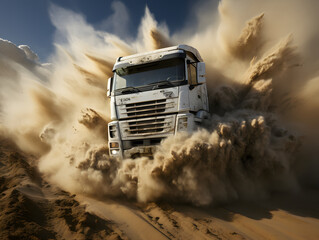 dust commercial truck by bob heiner 