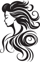 Enigma Essence Contemporary Vector Graphics of Black Woman Face Shadows of Mystery Sophisticated Vector Design of Black Woman Face