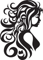Sleek Shadow Profile Minimalistic Abstract Woman Face Vector Graphic with Refined Black Touches Ethereal Elegance Intriguing Black Woman Face Vector Design with Abstract Embellishments