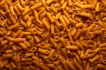 Macaroni pasta food. Ingredient meal. Generate Ai