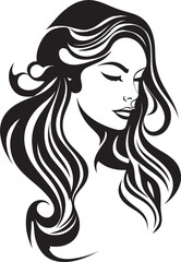 Silhouette Sensation Minimalistic Vector Design of Black Woman Face Ethereal Essence Chic Abstract Woman Face Graphic