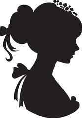 Ethereal Enigma Intriguing Abstract Woman Face Vector Art Midnight Muse Contemporary Black Woman Face Vector Graphic