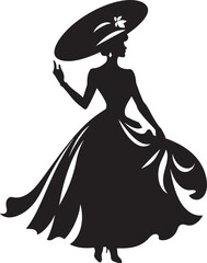 Obsidian Odyssey Minimalistic Black Abstract Woman Face Silhouette Splendor Refined Vector Graphic of Black Woman Face