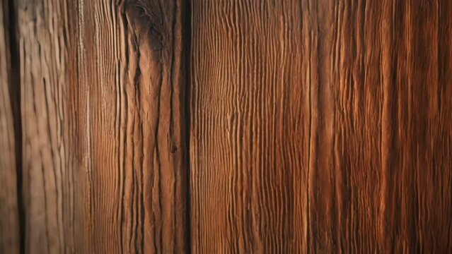 Close-Up of Wooden Surface: Examining Texture and Grain Patterns