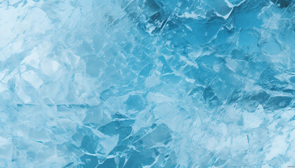 Abstract ice crystal pattern on blue background, a winter masterpiece generated by AI - obrazy, fototapety, plakaty