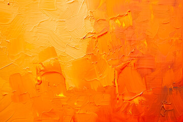 Vibrant orange and yellow oil paint texture with dynamic brush strokes.