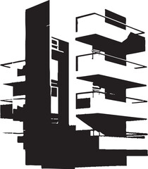 Gothic Grandeur Sophisticated Architecture Elements Silent Structures Minimalistic Vector Designs