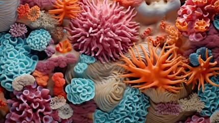Naklejka na ściany i meble marine coral texture