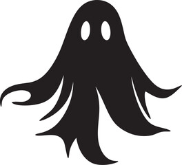 Teensy Ghostly Adventures Mini Ghost Icons Elf Sized Spectral Wonders Playful Black Ghost Symbols