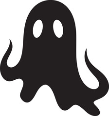 Little Ghostly Delicacies Mini Ghost Icons Micro Sized Haunting Charms Adorable Black Ghost Symbols
