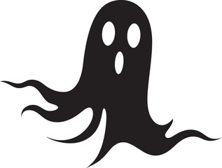 Ghostly Miniature Magic Mini Ghost Icons Elf Sized Haunting Charms Petite Black Ghost Symbols