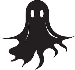 Lilliputian Ghostly Magic Mini Ghost Icons Mini Ghostly Treasures Petite Black Ghost Symbols