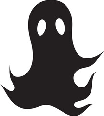 Mini Ghostly Treasures Petite Black Ghost Symbols Tiny Spirit Surprises Enchanting Vector Designs