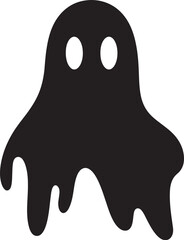 Little Ghostly Delicacies Mini Ghost Icons Micro Sized Haunting Charms Adorable Black Ghost Symbols