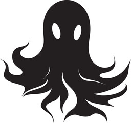 Little Spooky Specters Endearing Vector Graphics Teeny Tiny Spirits Cute Ghost Illustrations