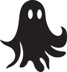 Ghostly Miniature Magic Mini Ghost Icons Elf Sized Haunting Charms Petite Black Ghost Symbols