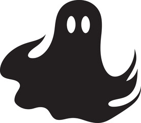 Lilliputian Ghostly Bonds Tiny Ghost Icons Miniature Haunted Hugs Charming Black Ghost Symbols