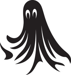 Miniature Haunted Hugs Charming Black Ghost Symbols Itty Bitty Boo Bunch Cute Vector Designs