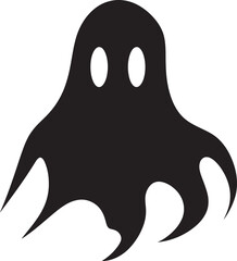 Itty Bitty Ghostly Adventures Quirky Vector Graphics Miniature Haunted Hugs Tiny Ghost Icons
