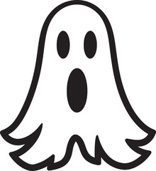 Pint Sized Ghost Brigade Adorable Ghost Symbols Little Ghostly Whispers Quirky Vector Designs