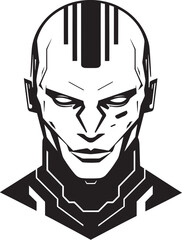 Futuristic Interface Vector Android Head Mechanical Marvel Cybernetic Design
