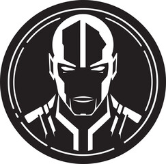 Techno Titan Vector Cyberrobot Design Electronic Enigma Futuristic Robot Head