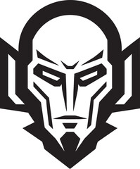 Circuitry Conductor Vector Cyberrobot Head Symbol Electronic Avatar Cybernetic Face Design