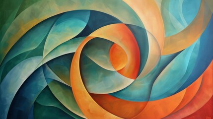 Calming rhythms abstraction