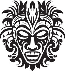 Tribal Essence Hawaiian Woman Symbol Design Tiki Treasures Vector Tribal Woman Graphic Element