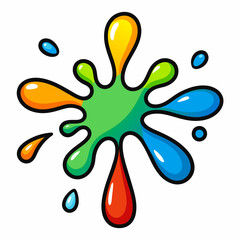 Obraz premium illustration of a splash of paint