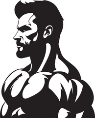 StrengthStride Vector Fitness Icon Element MuscleMax Black Fitness Logo Design