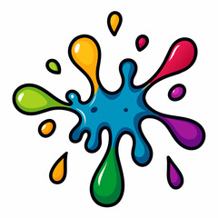 illustration of a splash of paint