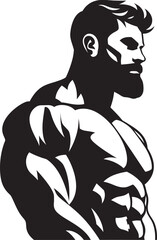 VitalityVault Vector Fitness Symbol in Noir PowerPro Black Fitness Icon Element