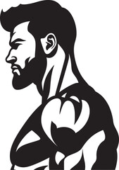 GymGuard Design Black Fitness Emblem Symbol FlexFactor Icon Vector Gym Logo Symbol