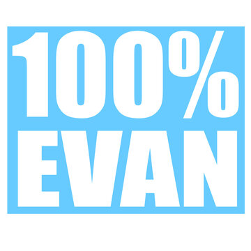 Evan name 100 percent png