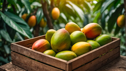 ripe mango harvest the garden