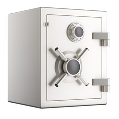 Combination Lock Safe, 3D rendering isolated on transparent background